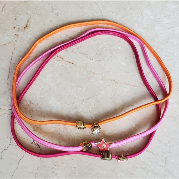 JUICY COUTURE SET OF 3 ELASTIC HEADBANDS - Picture 2 of 4